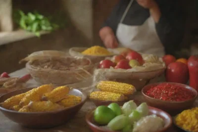 Cocina ecuatoriana: cosecha de maíz