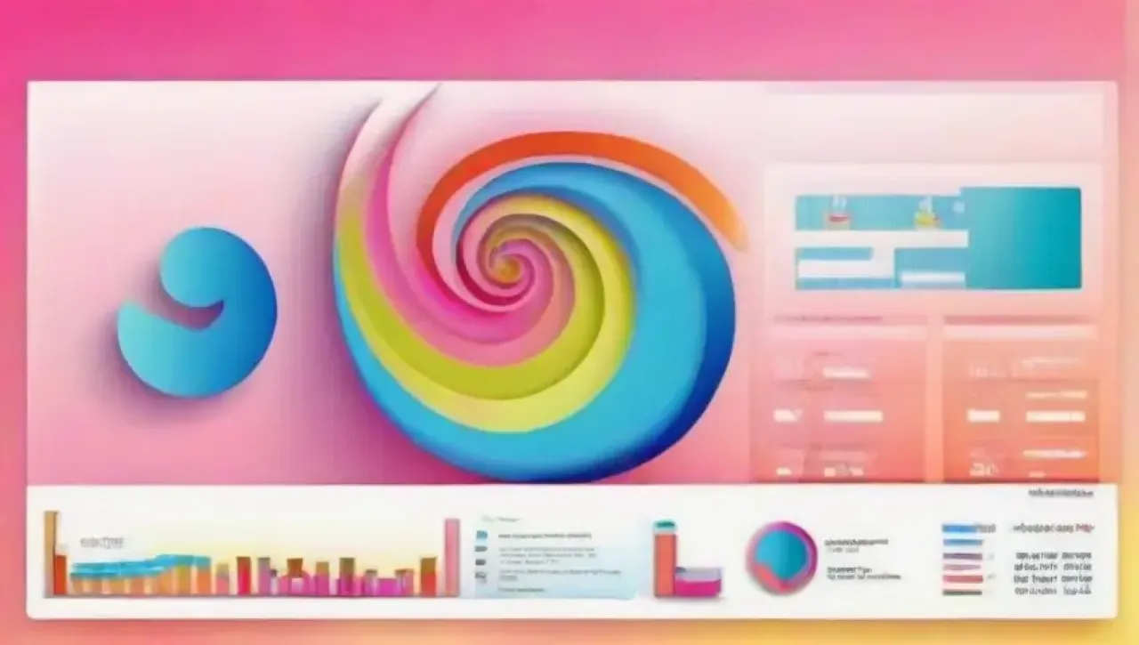 Colores vibrantes, líneas elegantes y elementos interactivos crean una experiencia visual cautivadora
