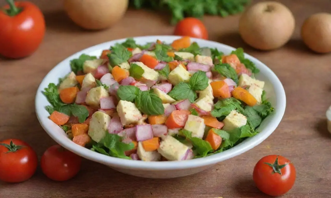 Papel pintado acogedor y ensalada de patata única en el sur de Alemania