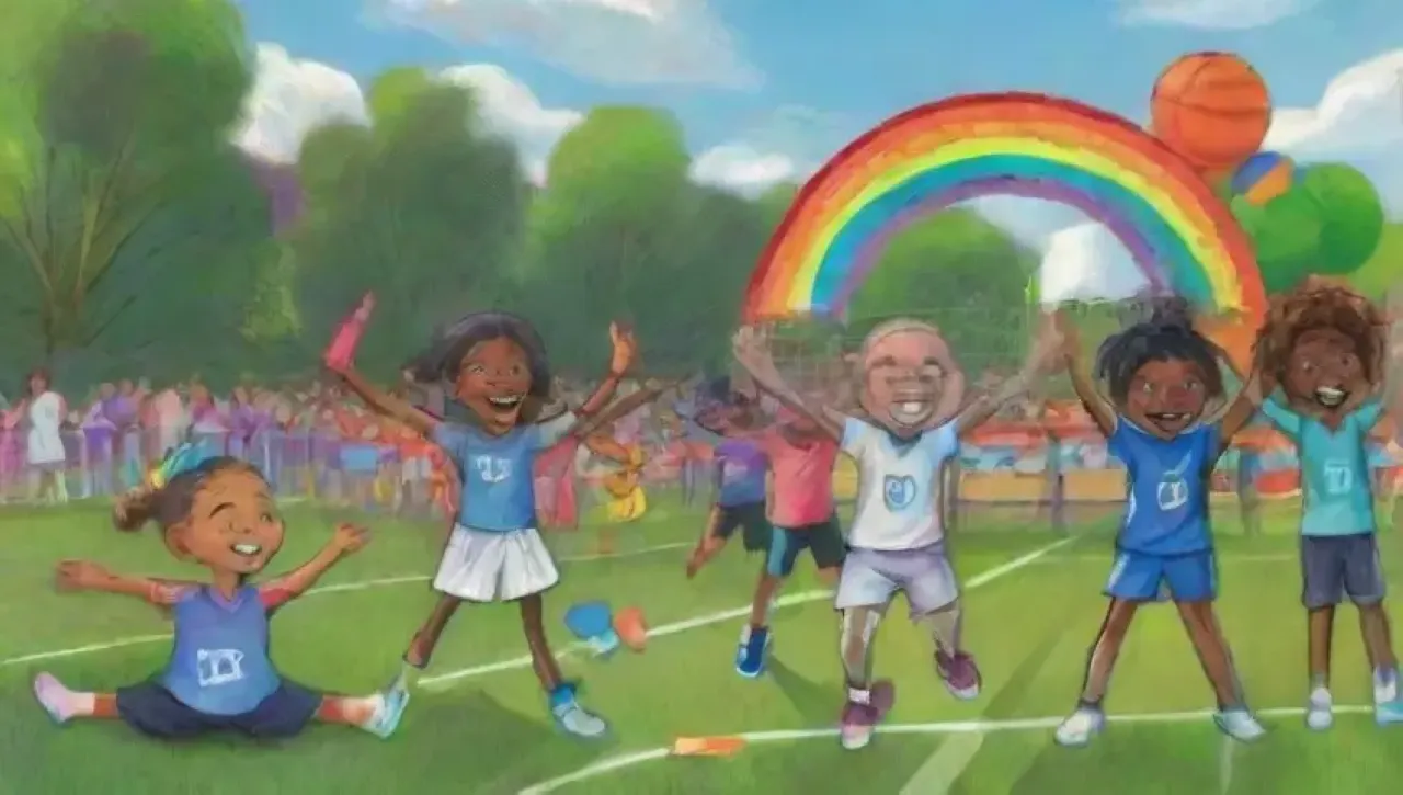 Un vibrante mosaico de deportes, unidad y diversidad en acción