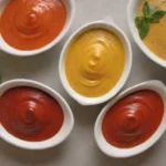 Salsas coloridas y frescas hierbas crean una experiencia gourmet italiana