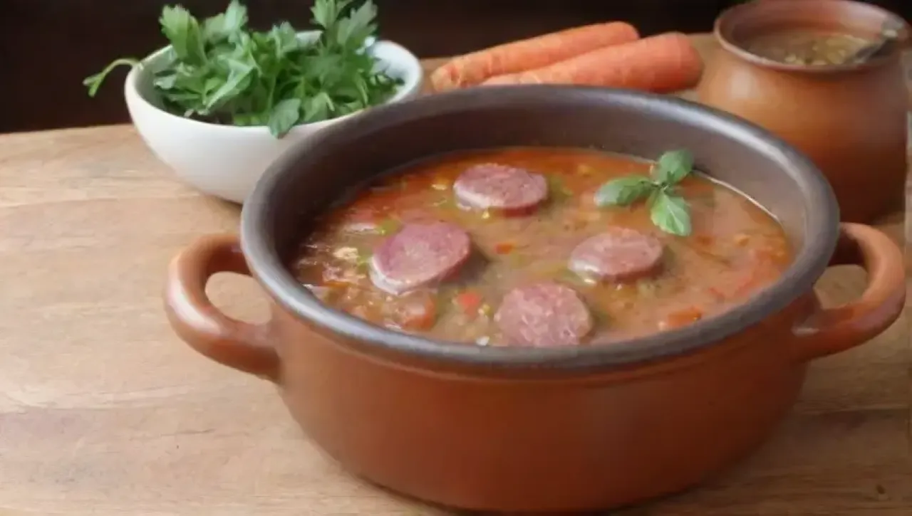 Mesa rústica con ingredientes frescos y aromas acogedores