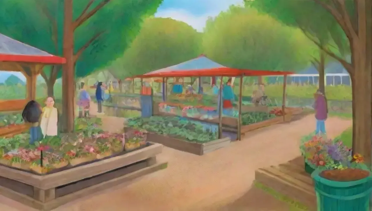 Un vibrante ecosistema comunitario donde naturaleza y personas conviven en armonía