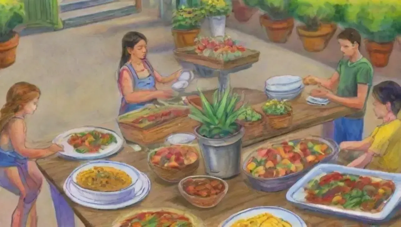 Unidos en comunidad, celebramos la diversidad y la sostenibilidad a través de la comida y la alegría compartida