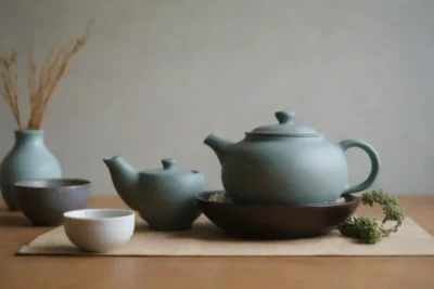 Colores tranquilos y diseño minimalista para una cocina zen
