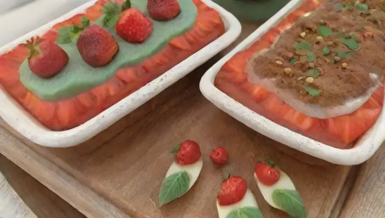 Tostadas coloridas con cremosos untar, frutas vibrantes y un ambiente acogedor