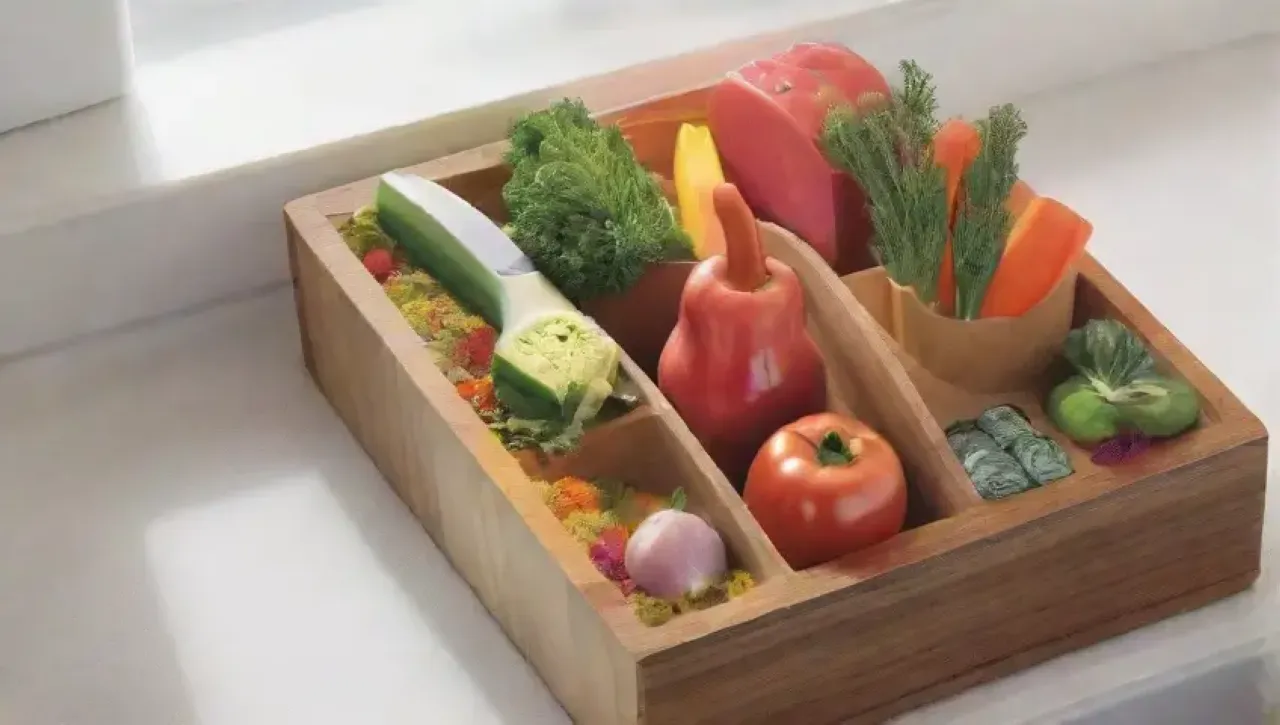 Una cocina vibrante y acogedora, llena de color y creatividad culinaria