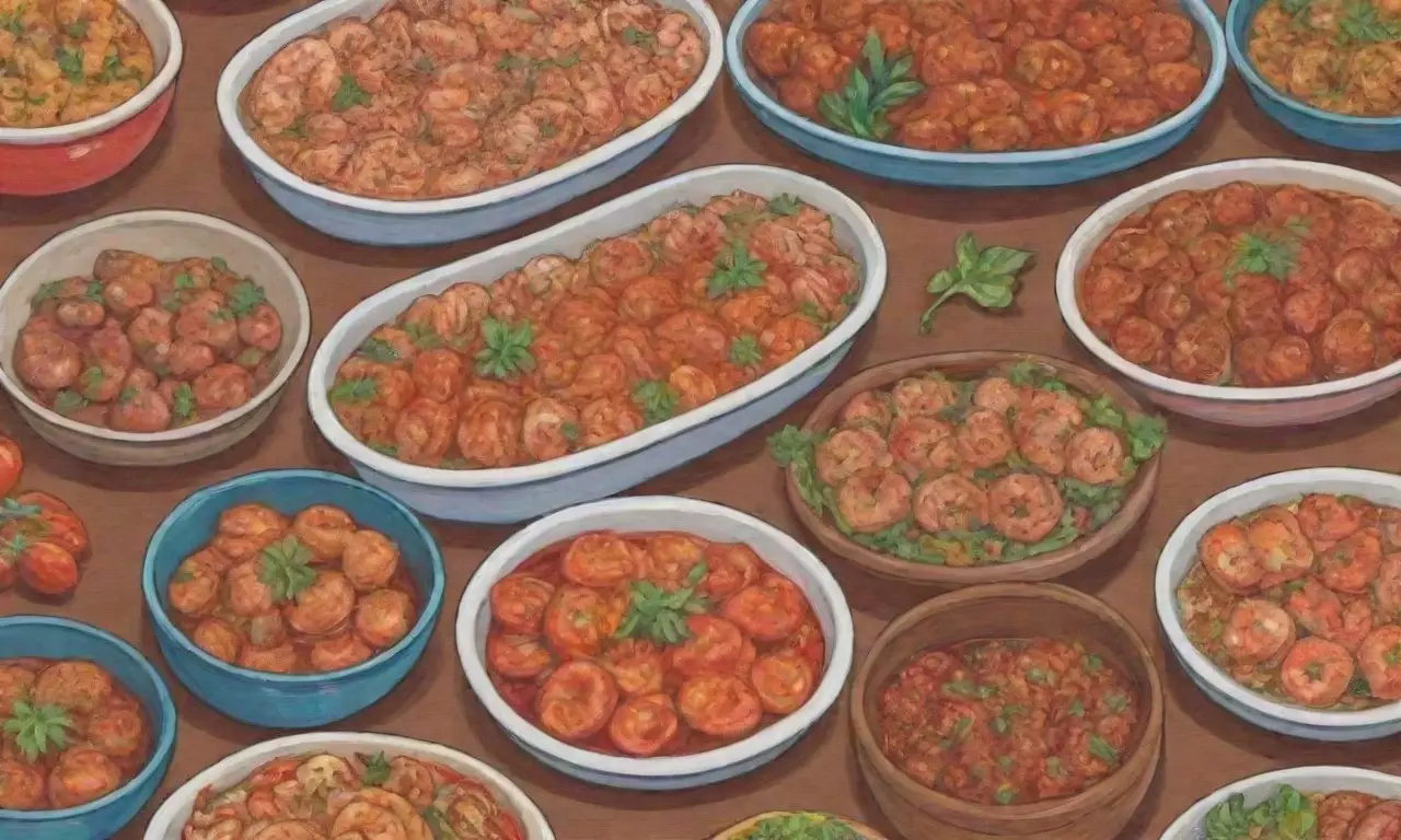 Platos marinos coloridos con especias vibrantes y recetas tradicionales pakistaníes