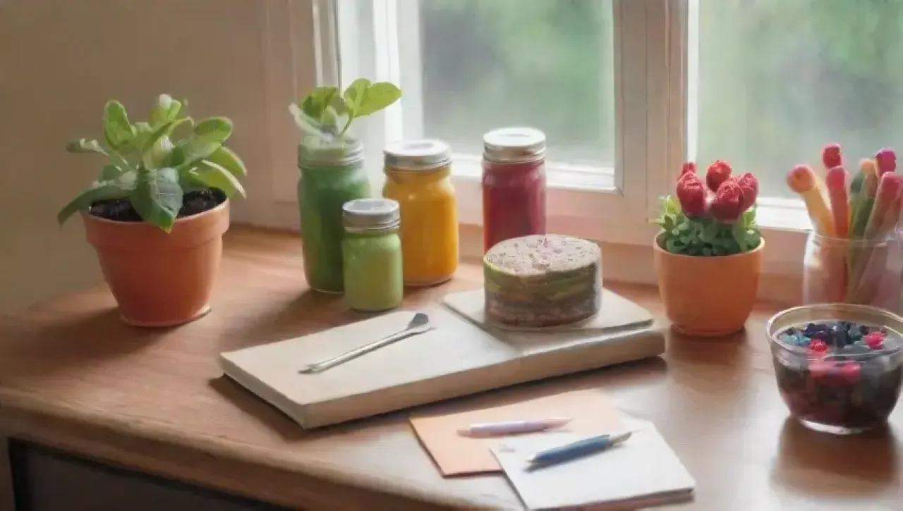 Una cocina alegre y luminosa llena de salud y bienestar