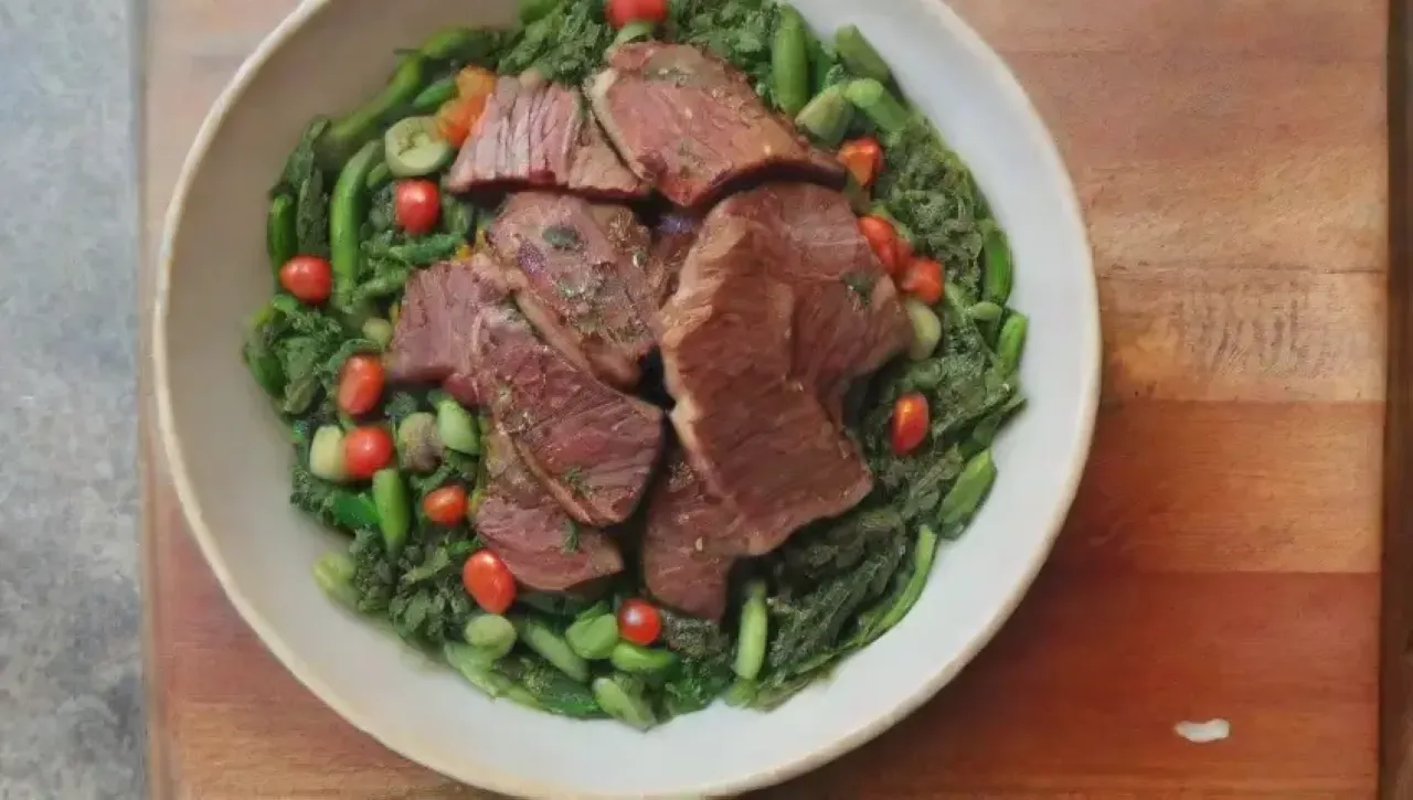 Una cocina acogedora llena de sabores ahumados y coloridos ingredientes