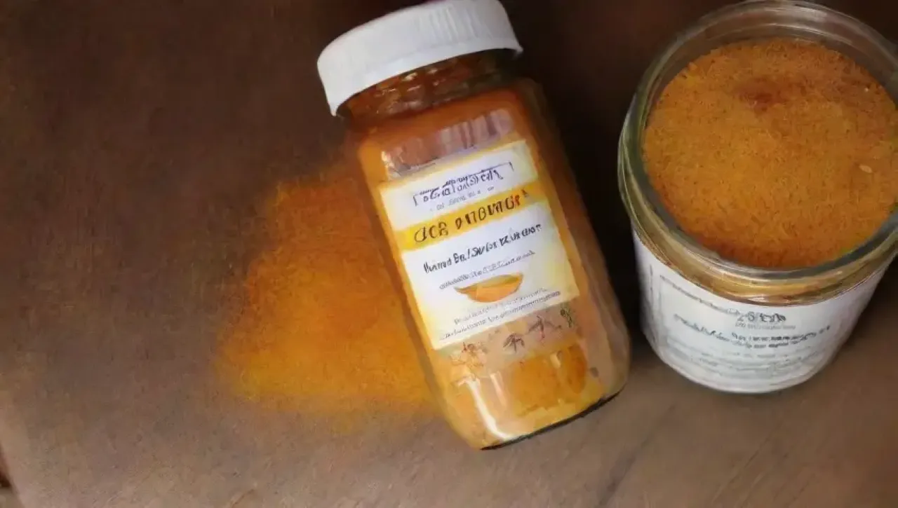 Un ambiente acogedor de cocina con cúrcuma, especias vibrantes y elementos de bienestar