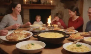 Comida suiza en familia