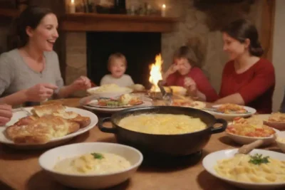 Comida suiza en familia