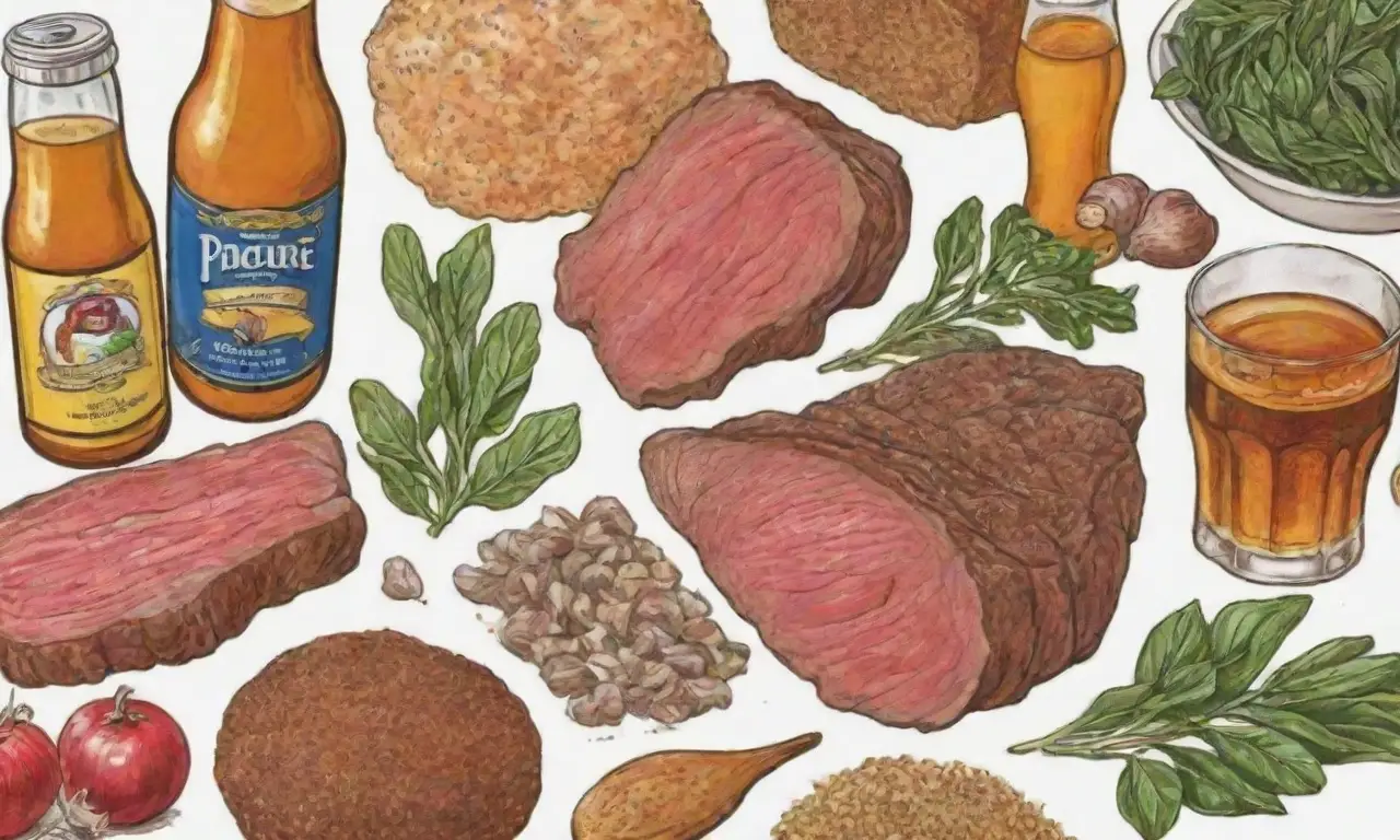 Ingredientes clave: carne, cebollas, cerveza, azúcar moreno, mostaza, tomillo, laurel, sal y pimienta