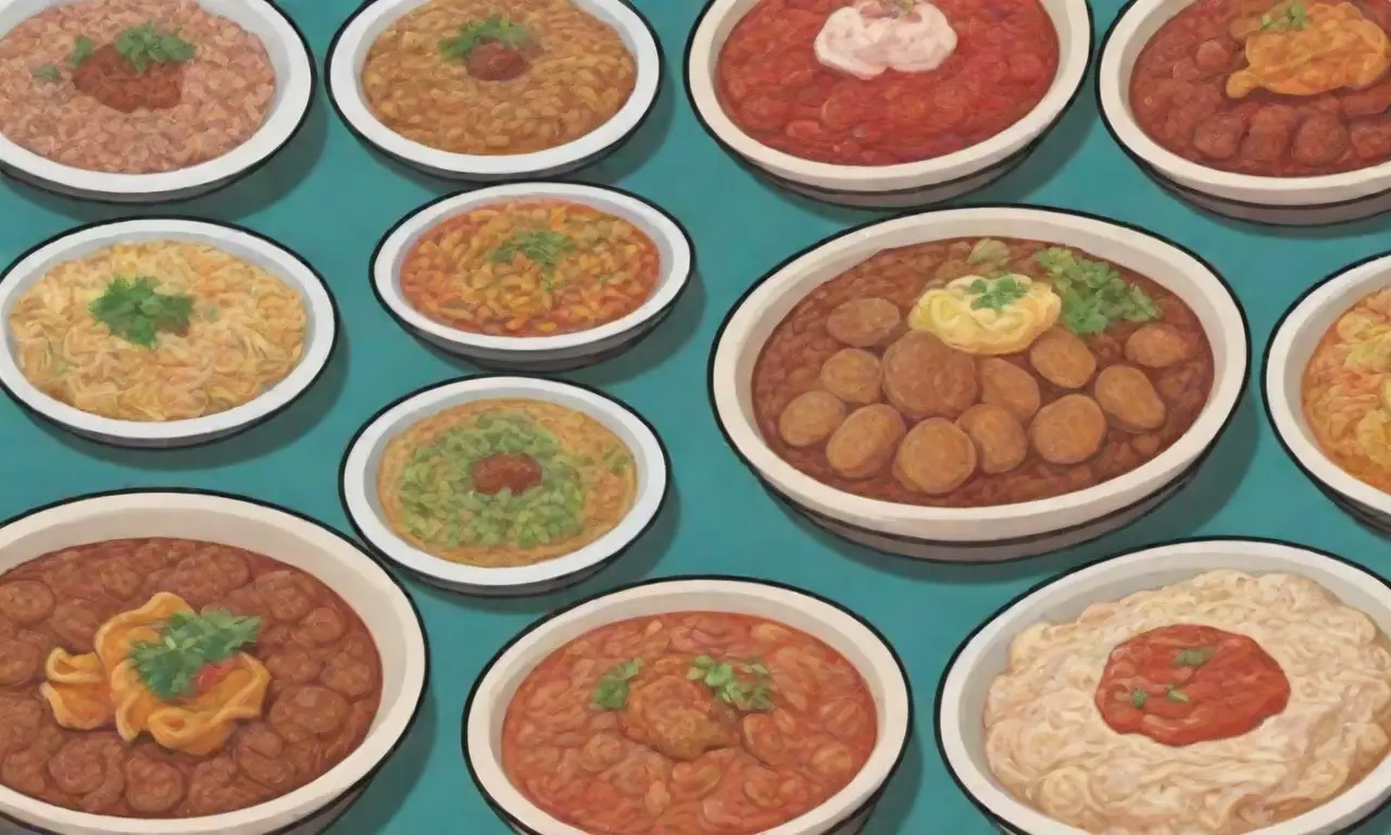 Salsas coloridas y texturas vibrantes representan la rica herencia culinaria filipina