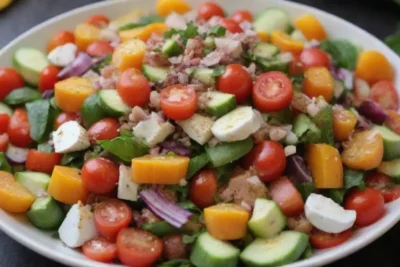 Ensaladas turcas: colores vibrantes