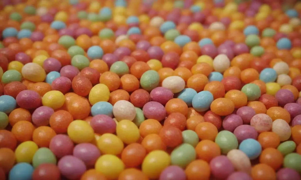 Dulces coloridos y tradicionales en un ambiente festivo