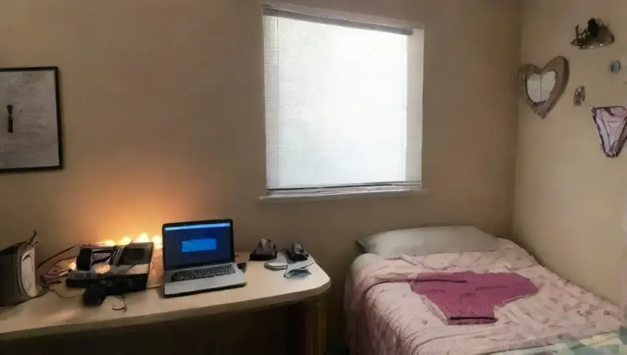 Un cuarto desordenado y solitario refleja la lucha entre la realidad y el mundo digital
