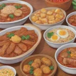 Cinco platos filipinos imprescindibles con colores vibrantes y presentaciones apetitosas