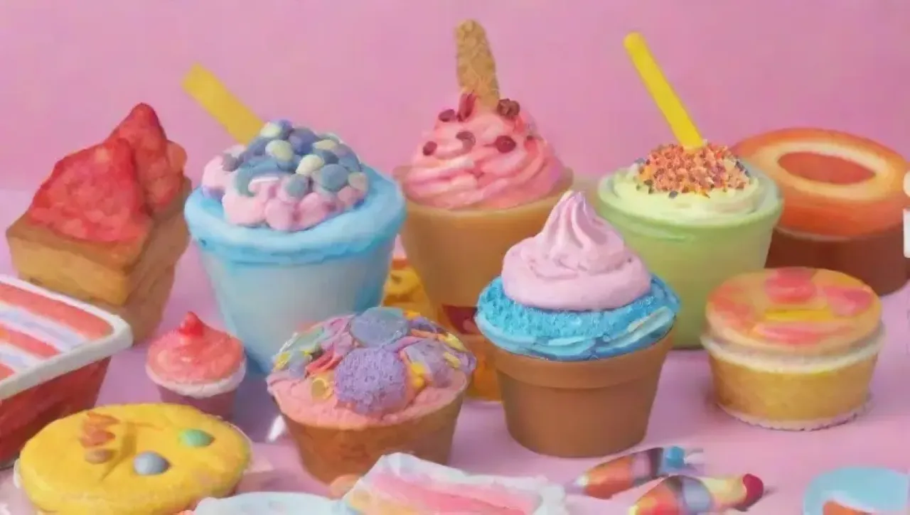 Un festín visual de dulces y colores vibrantes