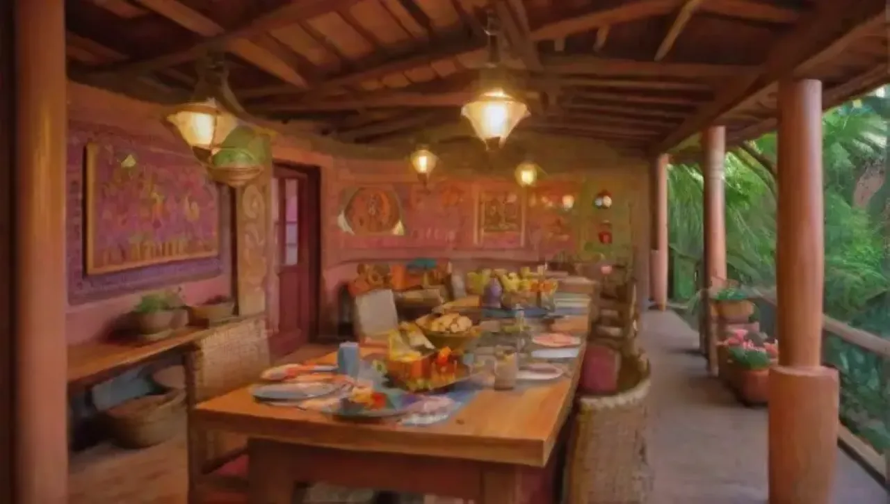 Un acogedor restaurante indio lleno de aromas, colores y sabores vibrantes