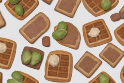 Postres belgas variados: waffles