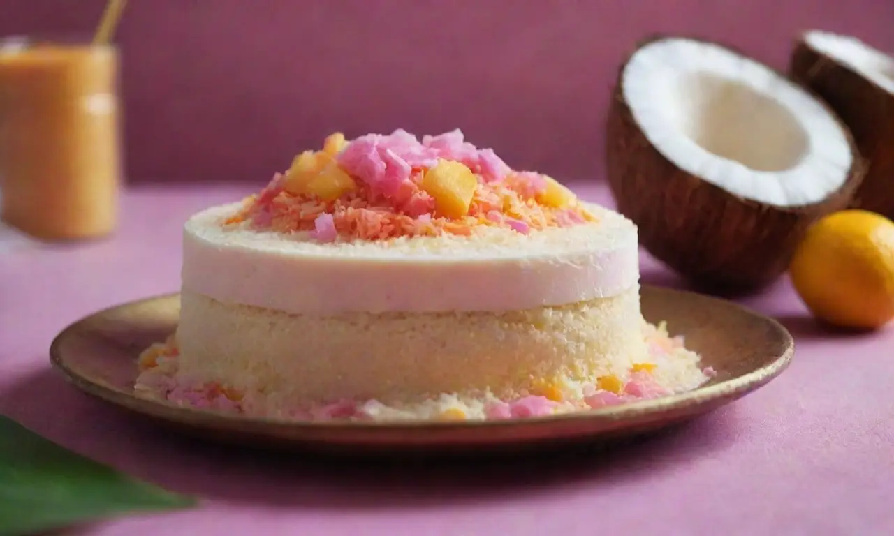 Delicia local de capas vibrantes y colores pasteles