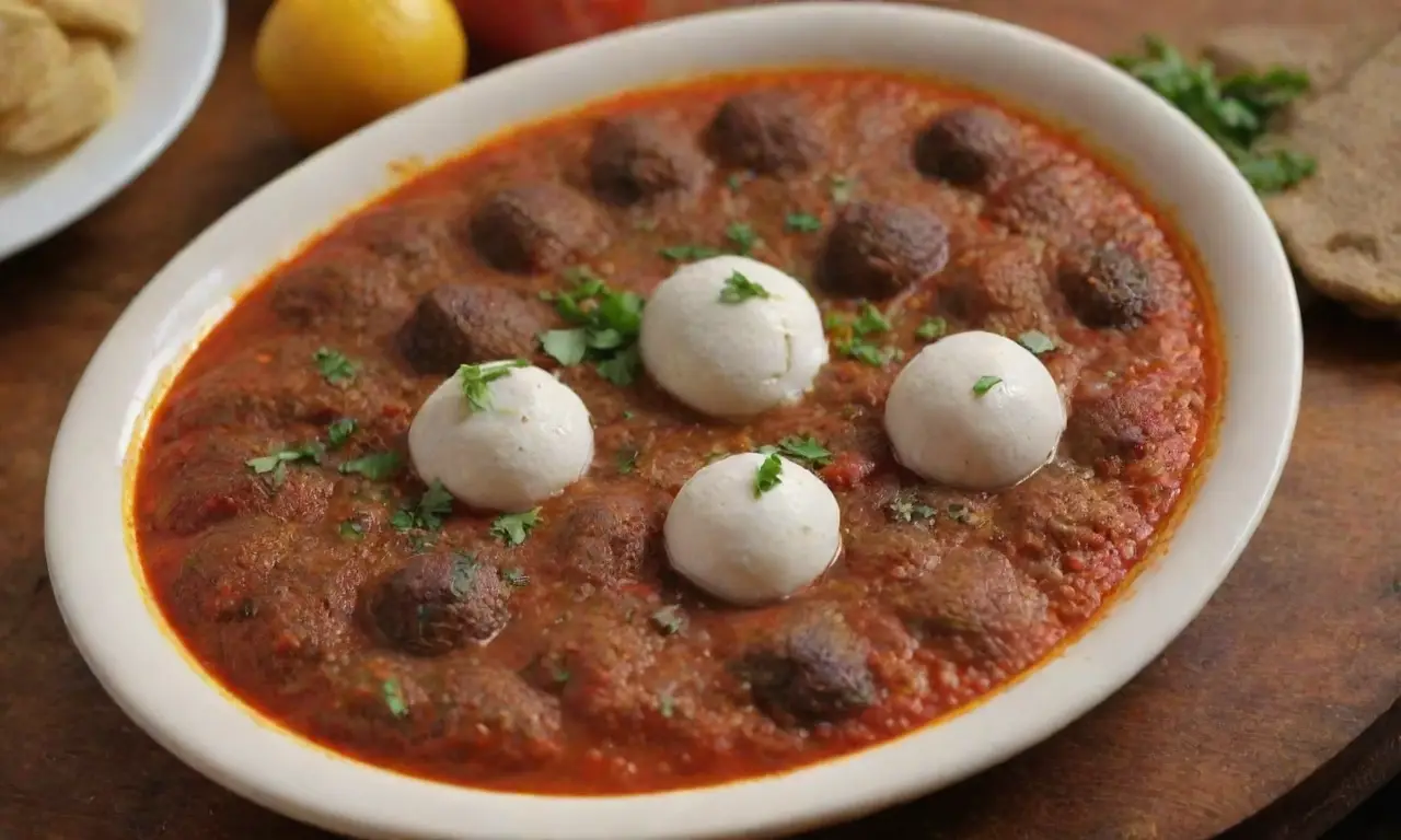 Platos armenios icónicos, colores vibrantes y sabores ricos