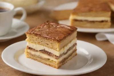 Bolo de Bolacha: postre portugués de capas de galletas con crema de café