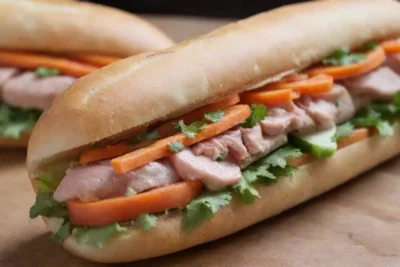 Banh Mi: un sándwich vietnamita de baguette crujiente con carnes