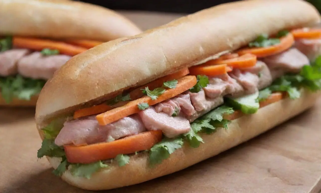 Banh Mi: un sándwich vietnamita de baguette crujiente con carnes