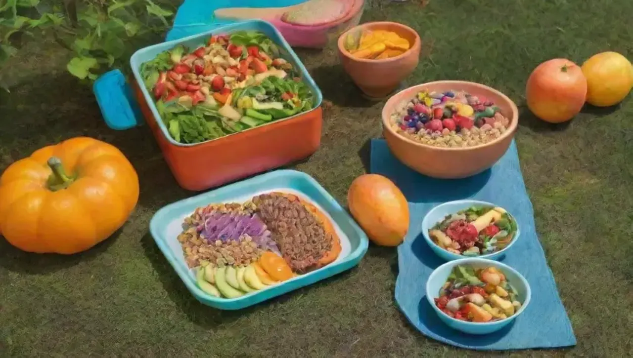 Una vida saludable y activa rodeada de naturaleza y alimentos frescos