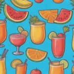 Cócteles caribeños vibrantes y refrescantes con frutas tropicales