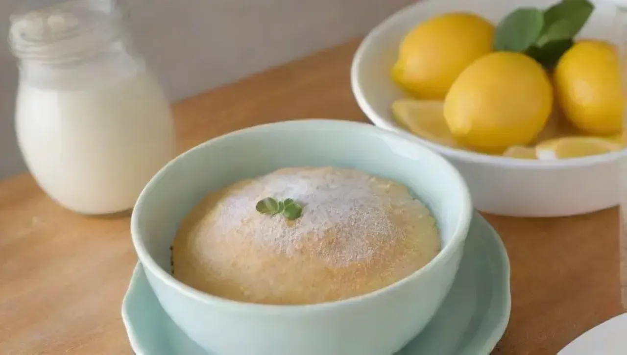 Cocina luminosa con ingredientes frescos y una atmósfera acogedora