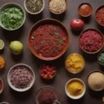 Receta colorida con ingredientes vibrantes y consejos útiles
