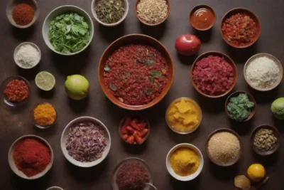 Receta colorida con ingredientes vibrantes y consejos útiles