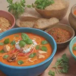 Colores vibrantes y sabores reconfortantes en una deliciosa cocina tailandesa