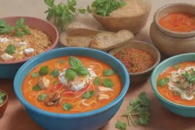 Colores vibrantes y sabores reconfortantes en una deliciosa cocina tailandesa