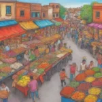 Mercados coloridos