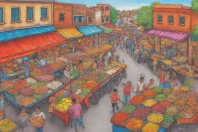 Mercados coloridos