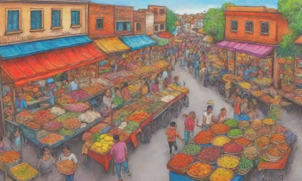 Mercados coloridos