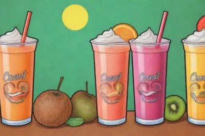 Bebidas coloridas y sabores vibrantes