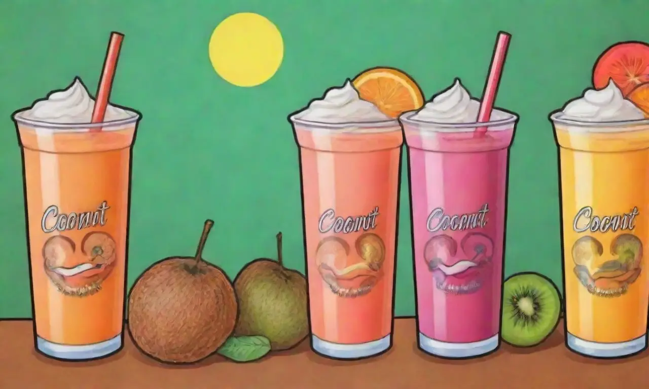 Bebidas coloridas y sabores vibrantes