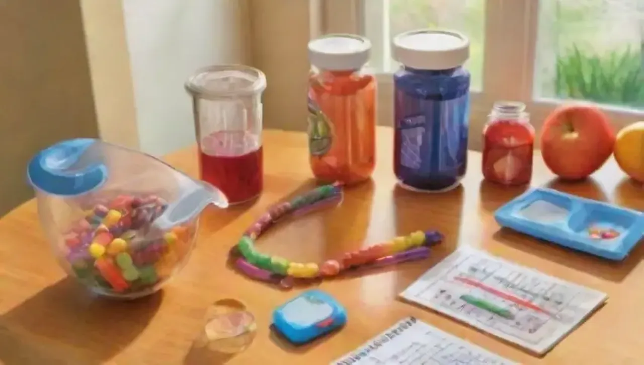 Colores vibrantes, texto audaz, suplementos, frutas, energía y bienestar en un entorno dinámico