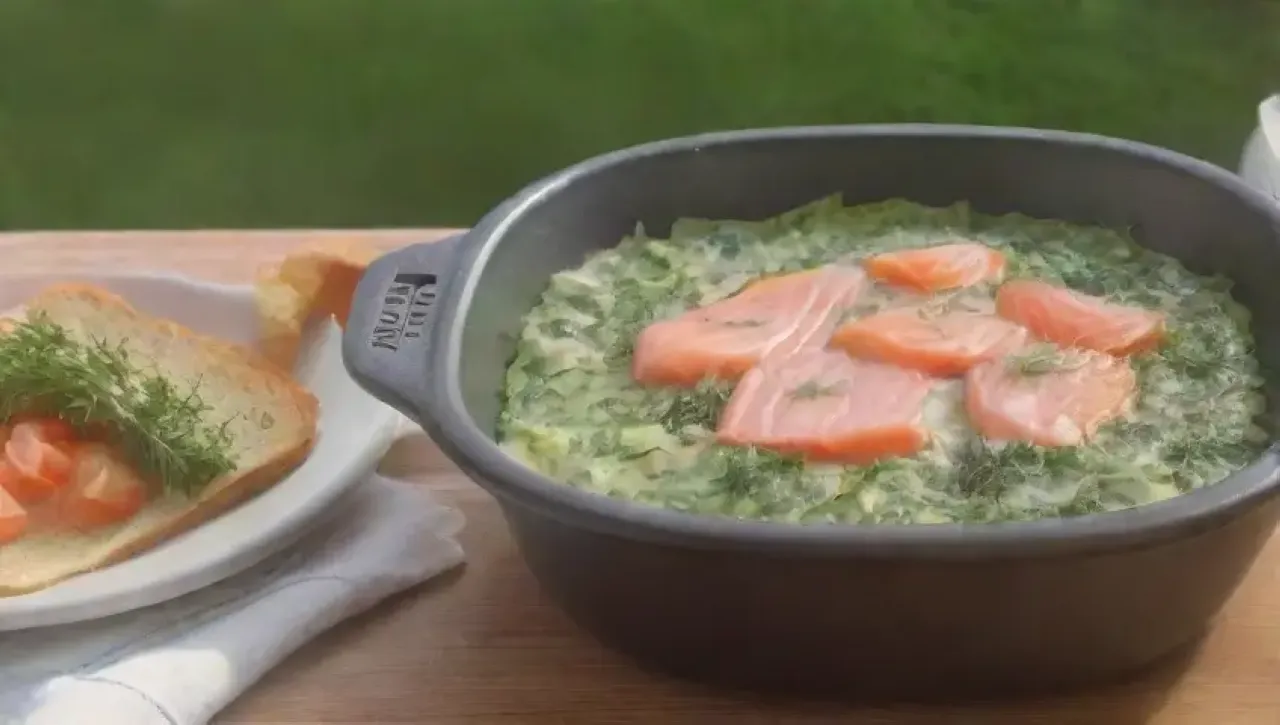 Cocina elegante con luz suave, hierbas frescas y aromas acogedores