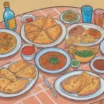 Celebraciones familiares con platos tradicionales y un ambiente festivo