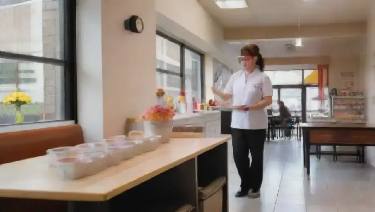 Un restaurante vibrante y limpio, con personal atento y un ambiente alegre