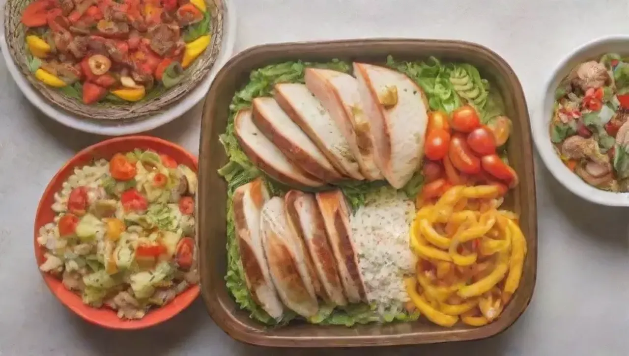 Una mesa colorida y apetecible llena de platos deliciosos y aromas tentadores