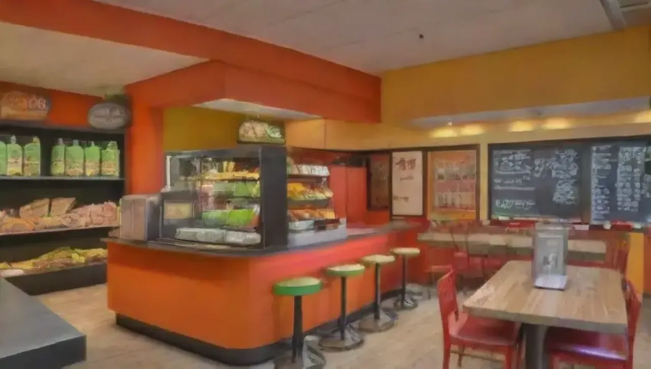 Un restaurante vibrante y acogedor con comida deliciosa y un ambiente animado