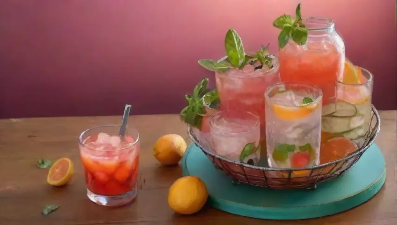 Un ambiente acogedor de cocteles vibrantes y elementos armoniosos